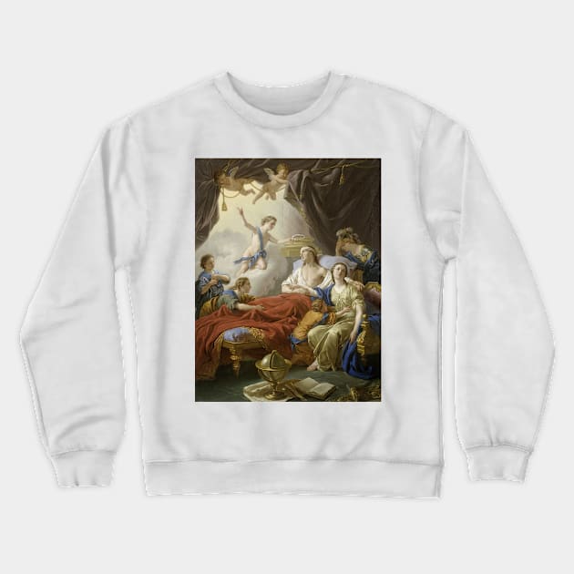 Allegory on the Death of the Dauphin by Louis-Jean-Francois Lagrenee Crewneck Sweatshirt by Classic Art Stall